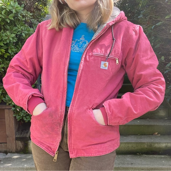 SOLD Vintage Y2K Pink Carhartt Jacket XS - Picture 7 of 7